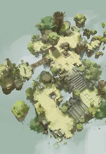 Floating island environment design