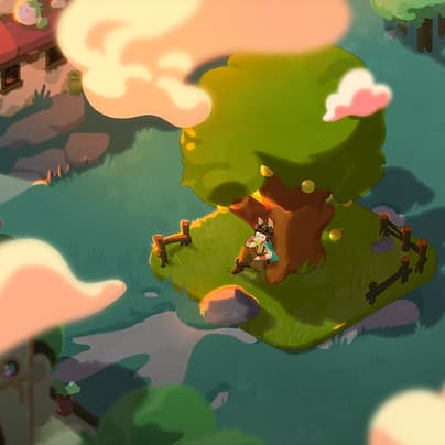 Floating island environment design